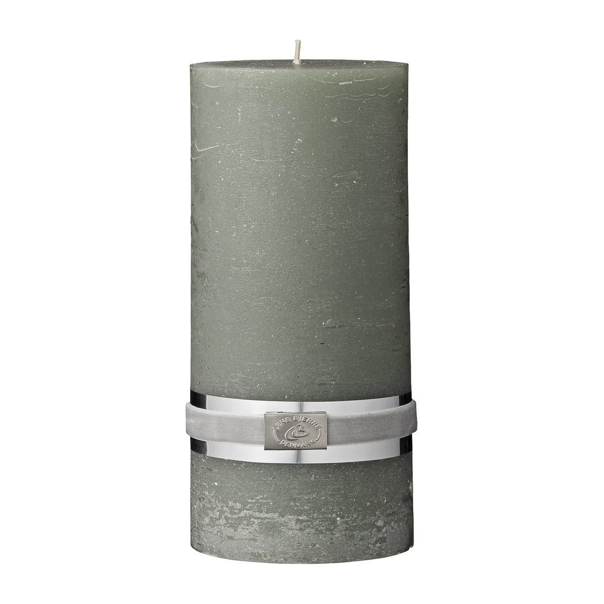 Lene Bjerre rustic ljus skogsgrön Ø10 cm 20 cm | Skandinavisk Design | Ljus | Grå