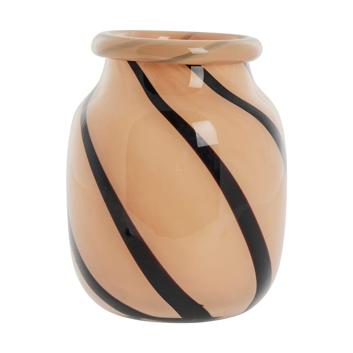 Marena vas Ø16 cm, Orange-black Lene Bjerre