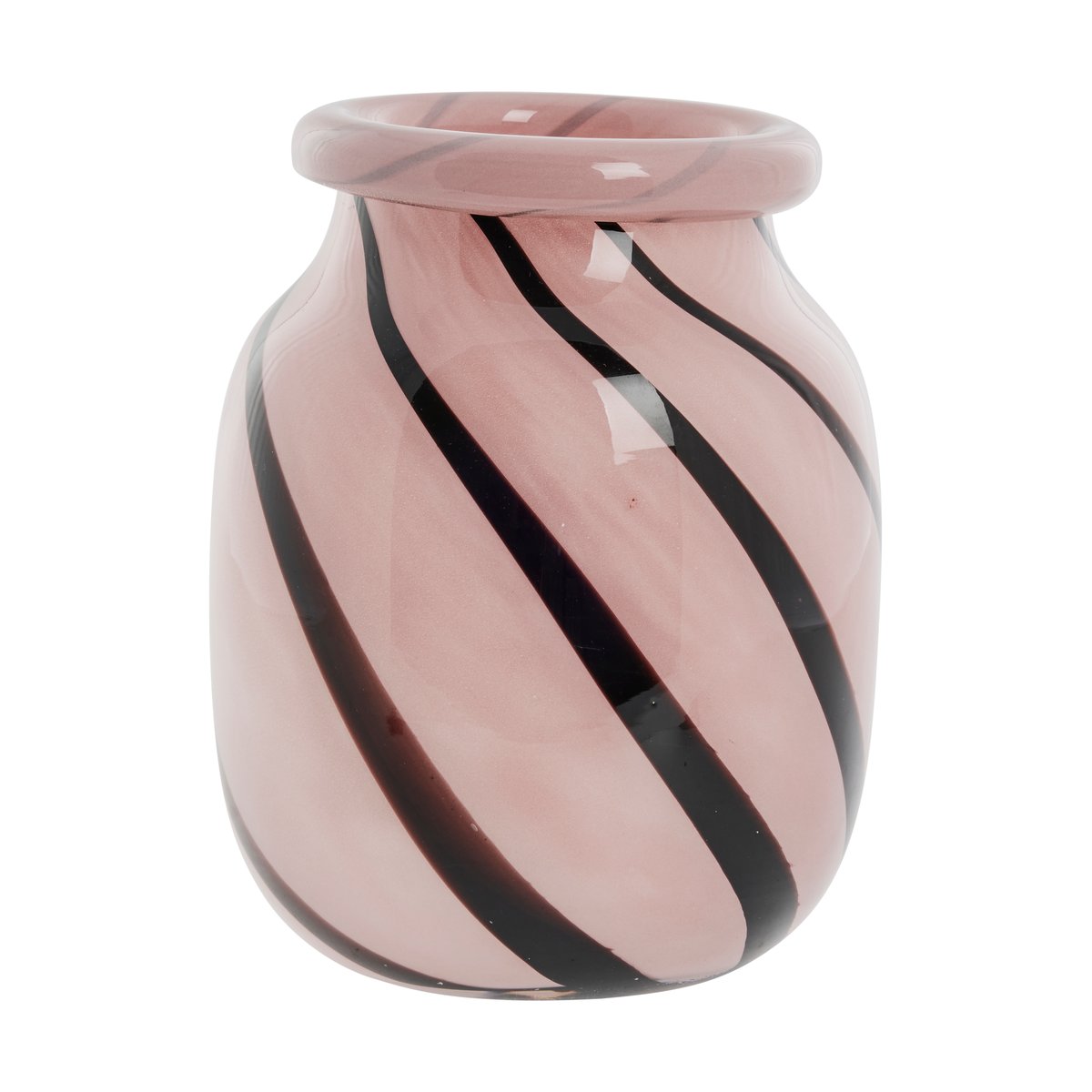 Lene Bjerre Marena vas 16 cm Rose-black | Skandinavisk Design | Vaser | Rosa