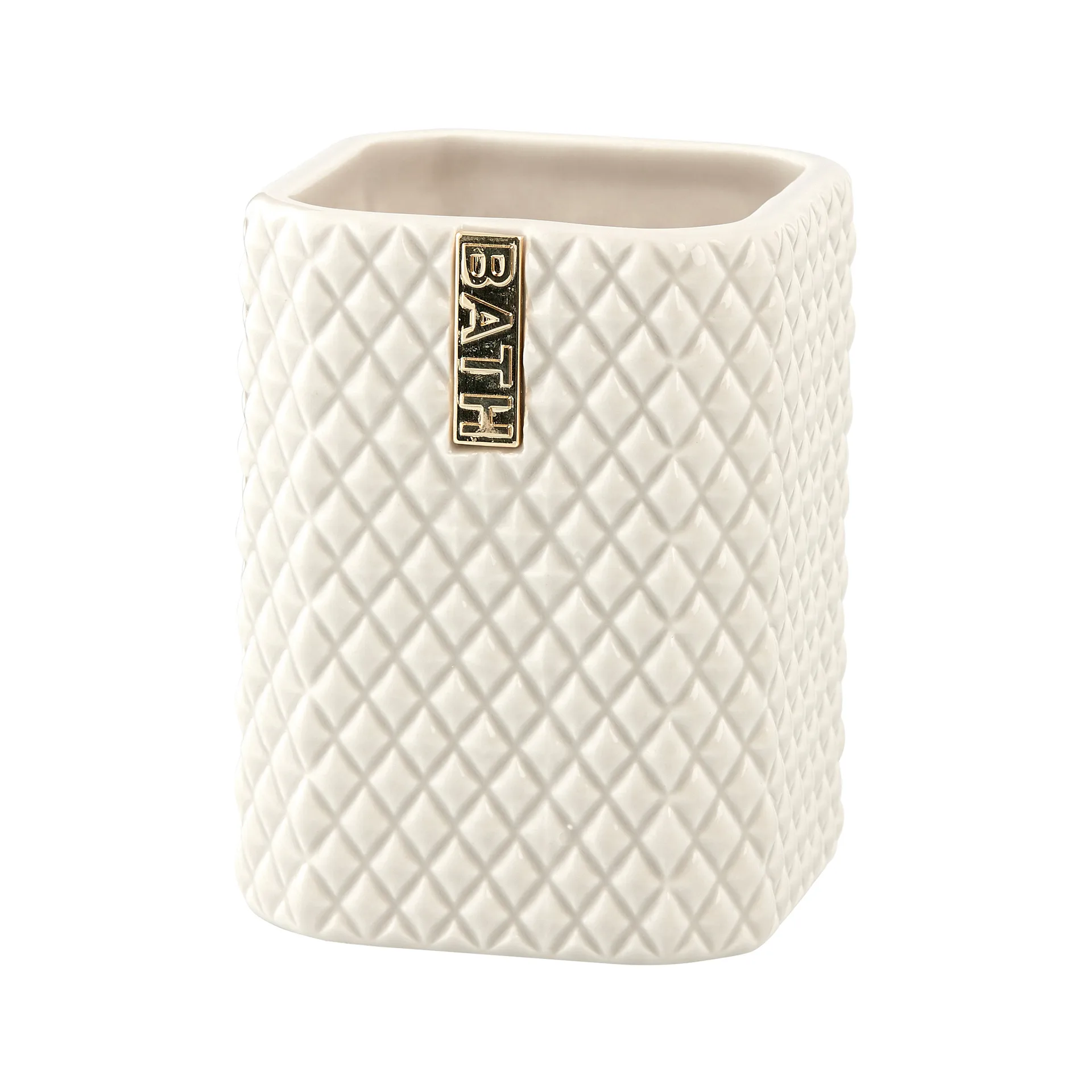 Marion tandborstmugg 10,5 cm, Camel-light gold Lene Bjerre