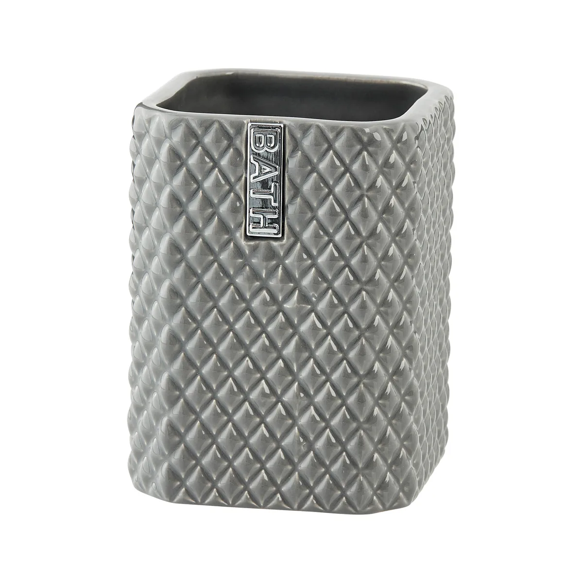 Lene Bjerre Marion tandborstmugg 10,5 cm Monument grey-silver