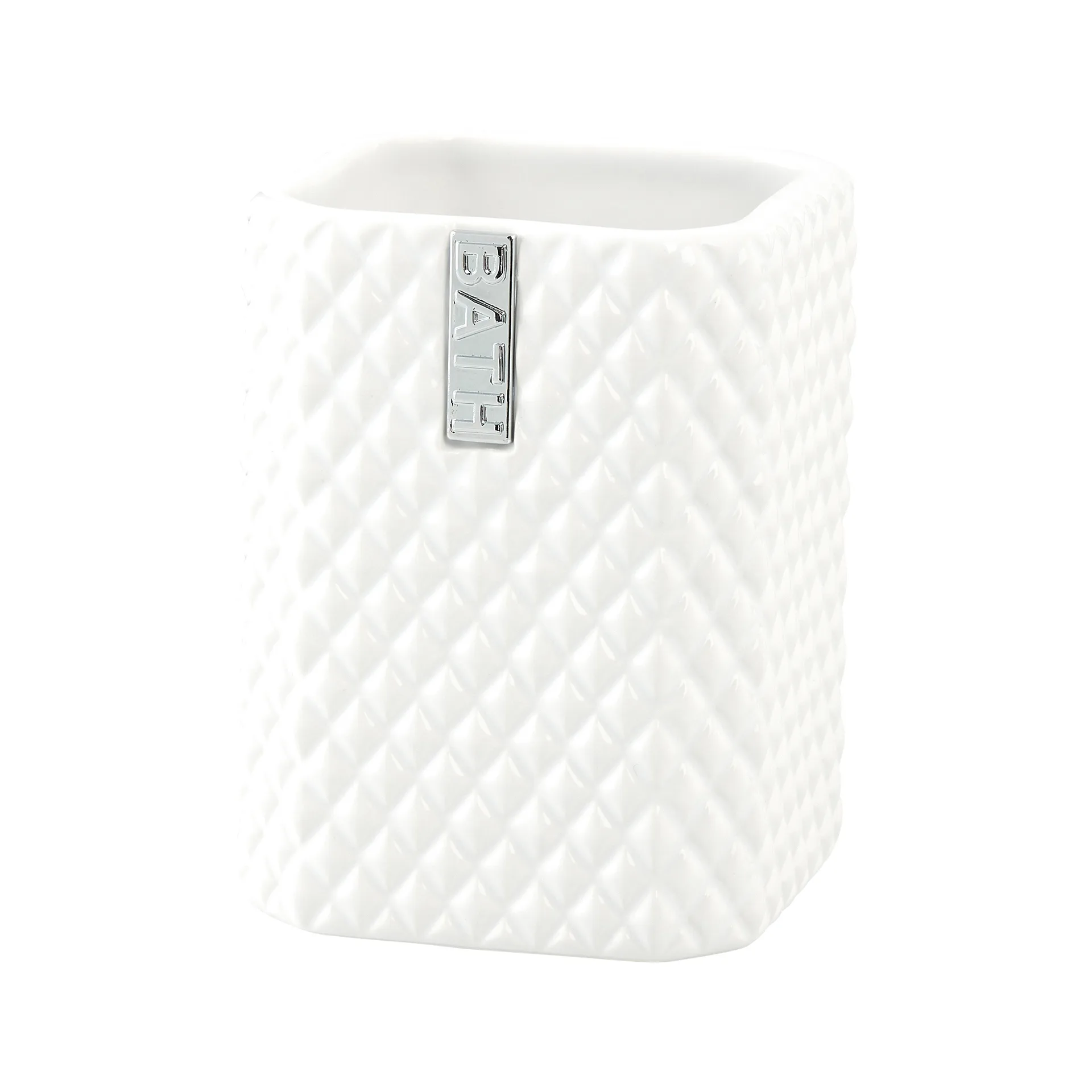 Marion tandborstmugg 10,5 cm, White-silver Lene Bjerre
