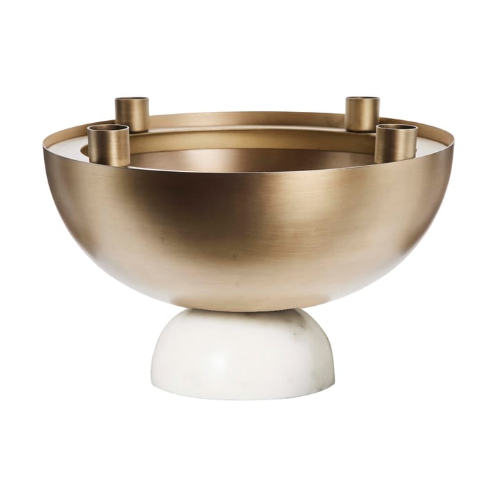 Marmilla adventsljusstake Ø26 cm, White-light gold Lene Bjerre