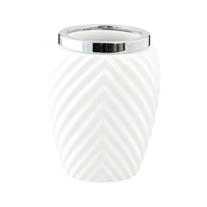 Milda tandborstmugg 11 cm - White-silver - Lene Bjerre