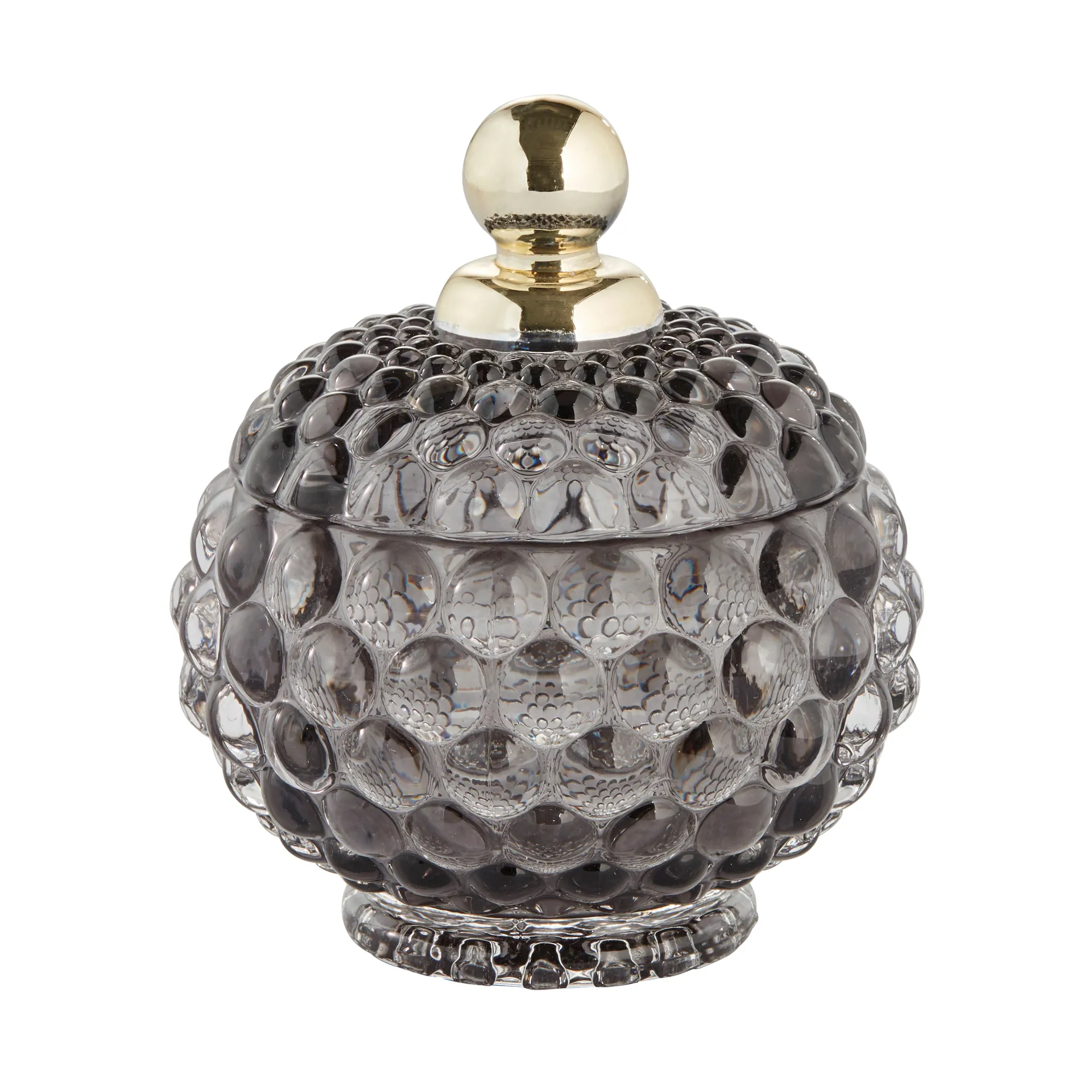 Miya förvaringsburk med lock Ø10 cm, Mörkgrå Lene Bjerre