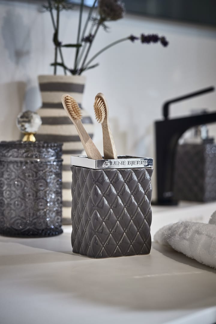 Miyelle förvaringsburk med lock Ø10 cm, Grey Lene Bjerre