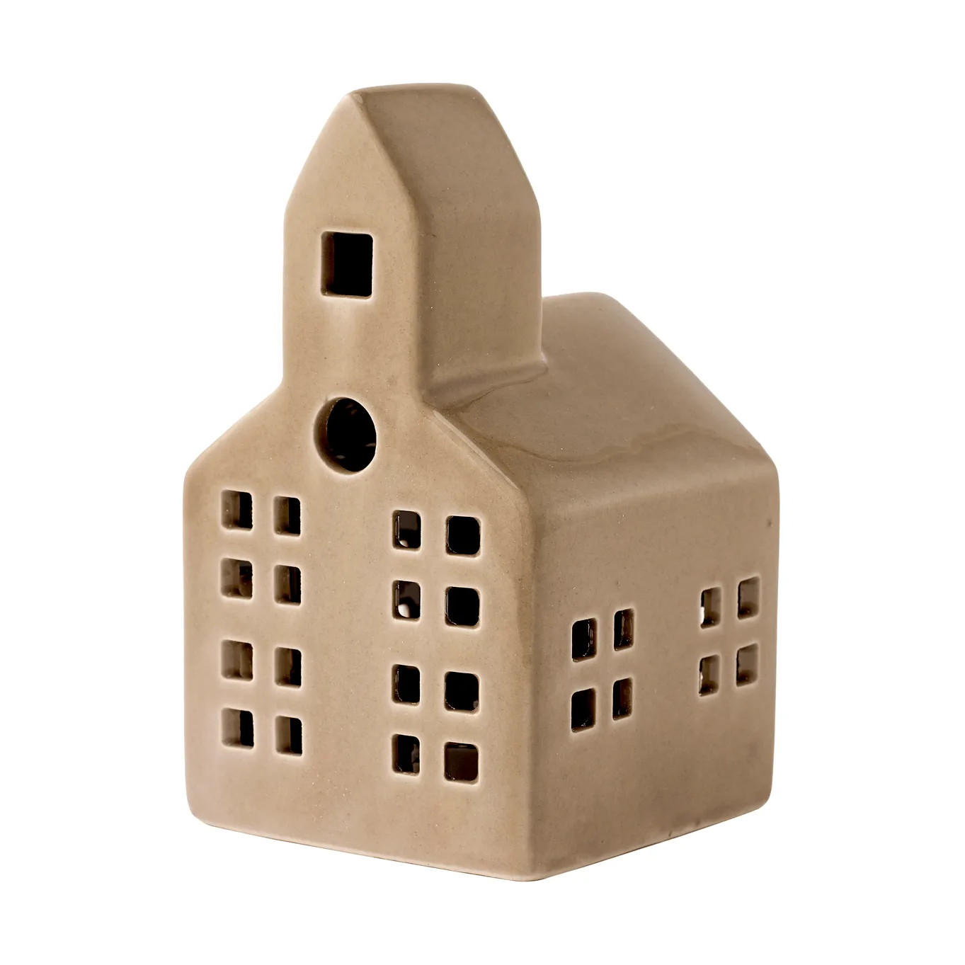 Mythel ljuslykta, Beige, 8,7x8,5x14,2 cm Lene Bjerre