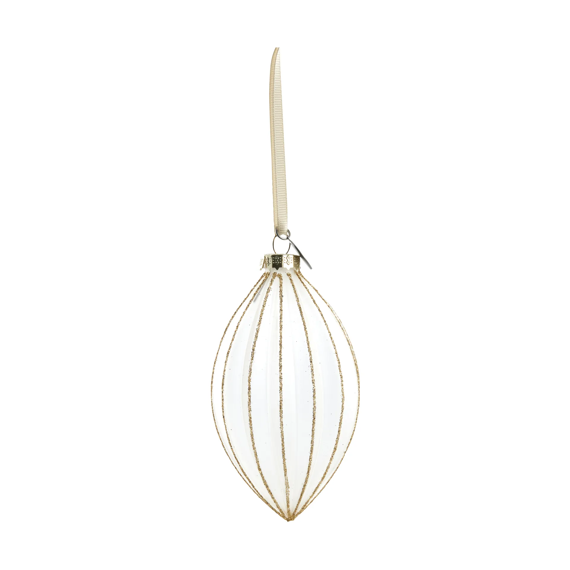 Navina julgranskula 12 cm, White-Light gold Lene Bjerre