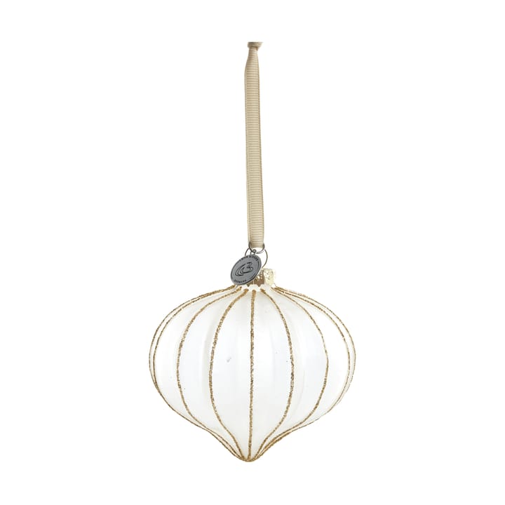 Navina julgranskula 8 cm, White-Light gold Lene Bjerre