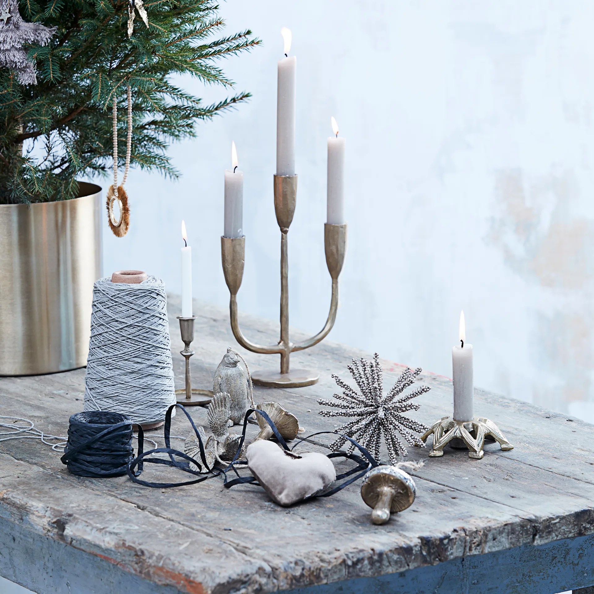 Nordic svamp ornament, Guld Lene Bjerre