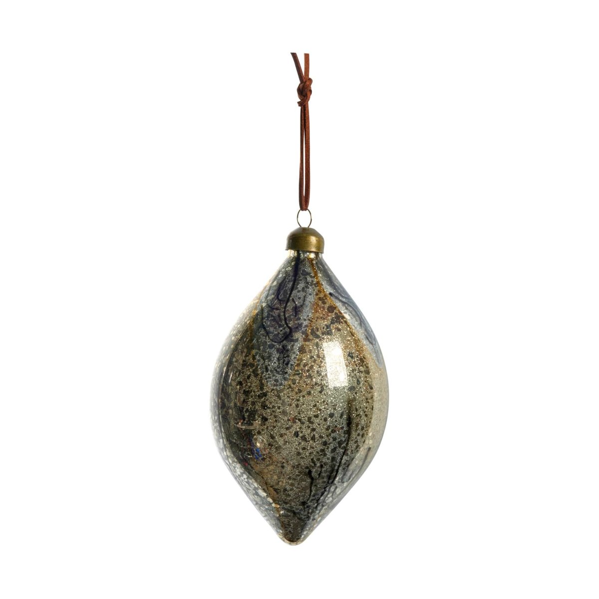 Lene Bjerre Nosille julgranskula 15 cm Silver-guld | Skandinavisk Design | Juldekorationer & Julpynt | Guldfärgad