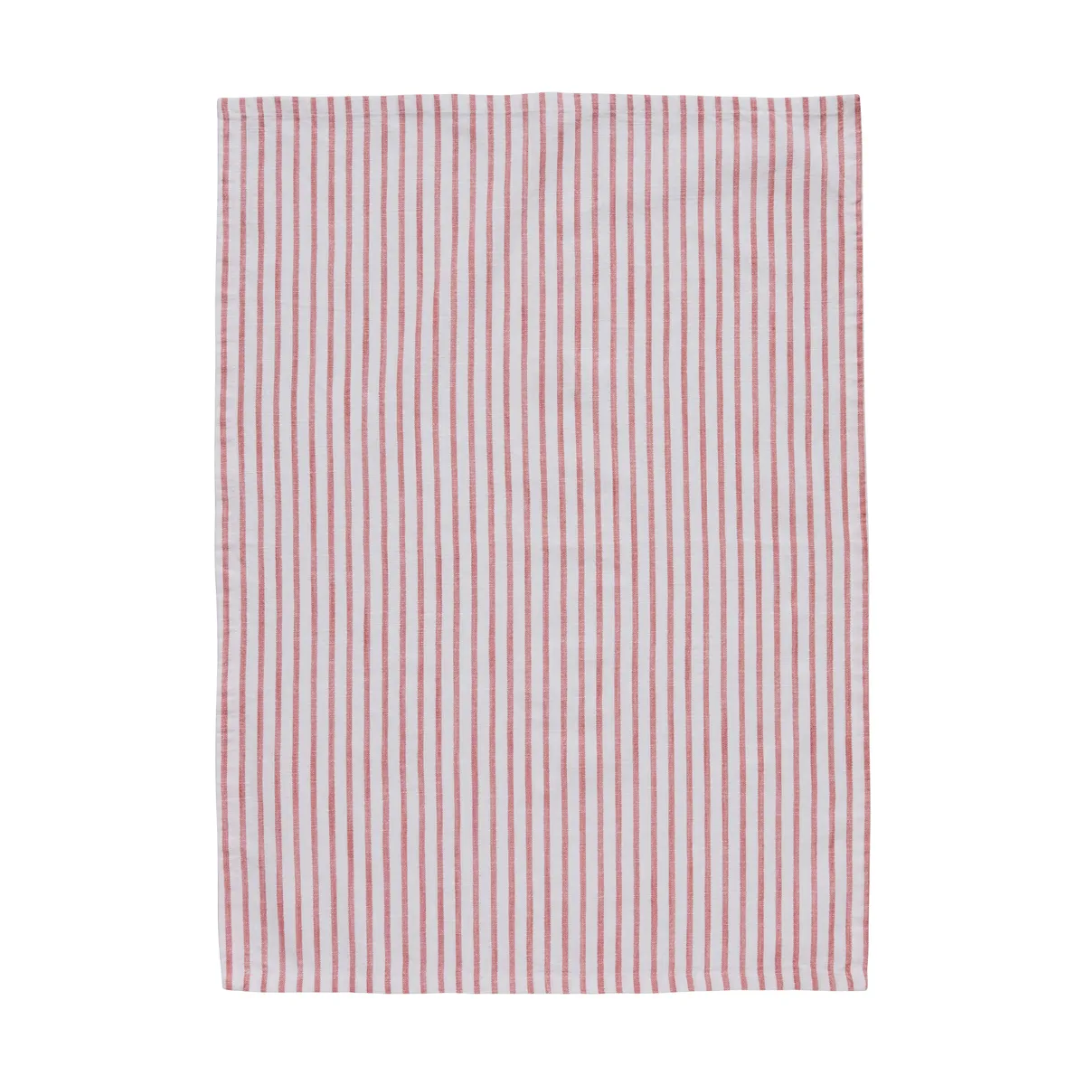 Lene Bjerre Olivia kökshandduk smala ränder 50x70 cm Off White-Dark Coral