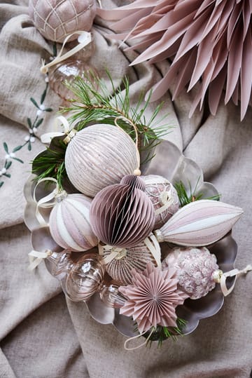 Paline dekorationshänge Ø10 cm - Dark rose-silver - Lene Bjerre
