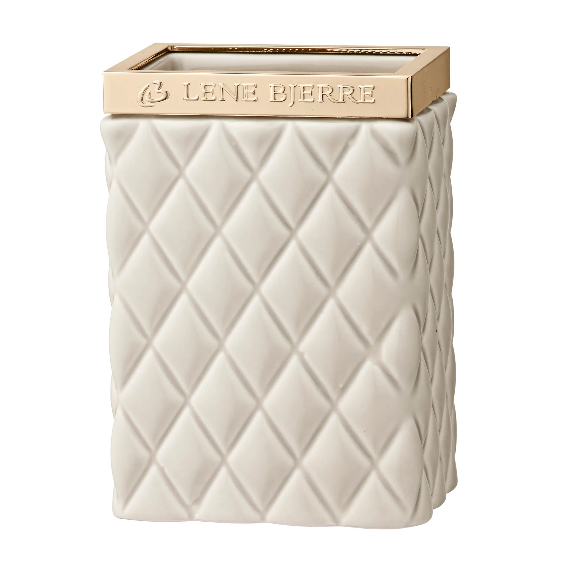 Portia tandborstmugg, camel-guld Lene Bjerre