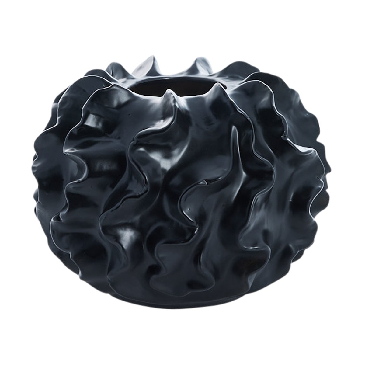 Lene Bjerre Sannia vas 20,5 cm Black | Skandinavisk Design | Vaser | Svart