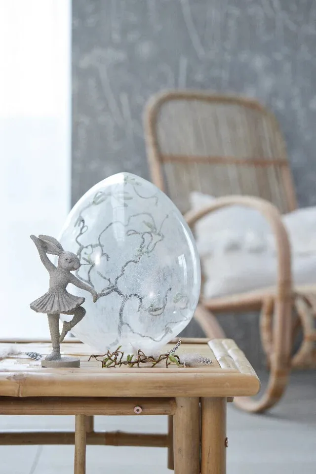 Semina figurin dansande hare 20 cm, Grey Lene Bjerre