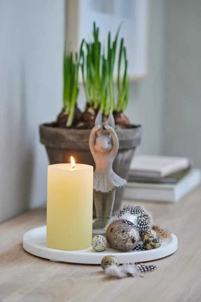 Semina figurin poserande hare 21 cm, Grey Lene Bjerre