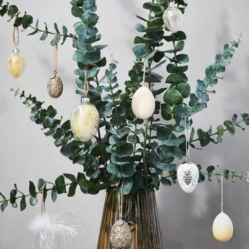 Semina påskhänge 7 cm - Light gold - Lene Bjerre