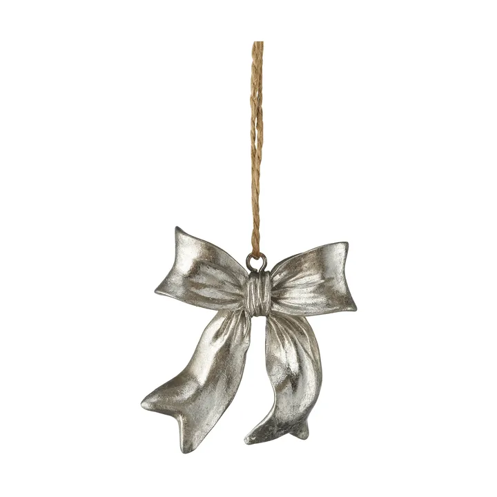Serafina bow hänge - Silverfärgad, 6x2,5x6,7 cm - Lene Bjerre