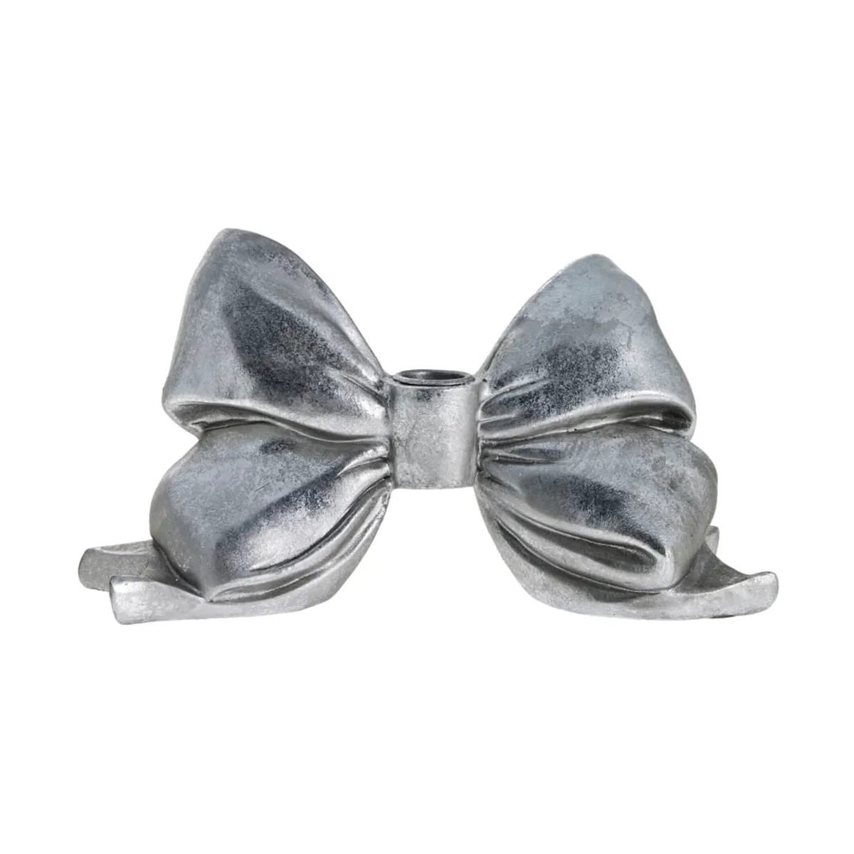 Serafina bow ljusstake 12,7 cm, Antiksilver Lene Bjerre