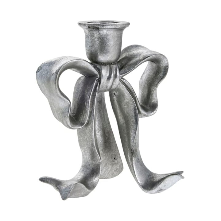 Serafina bow ljusstake 19,7 cm - Antiksilver - Lene Bjerre