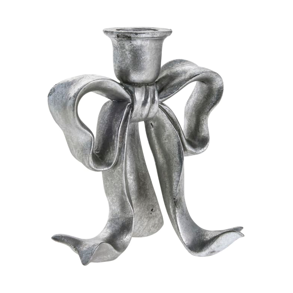 Lene Bjerre Serafina bow ljusstake 19,7 cm Antiksilver