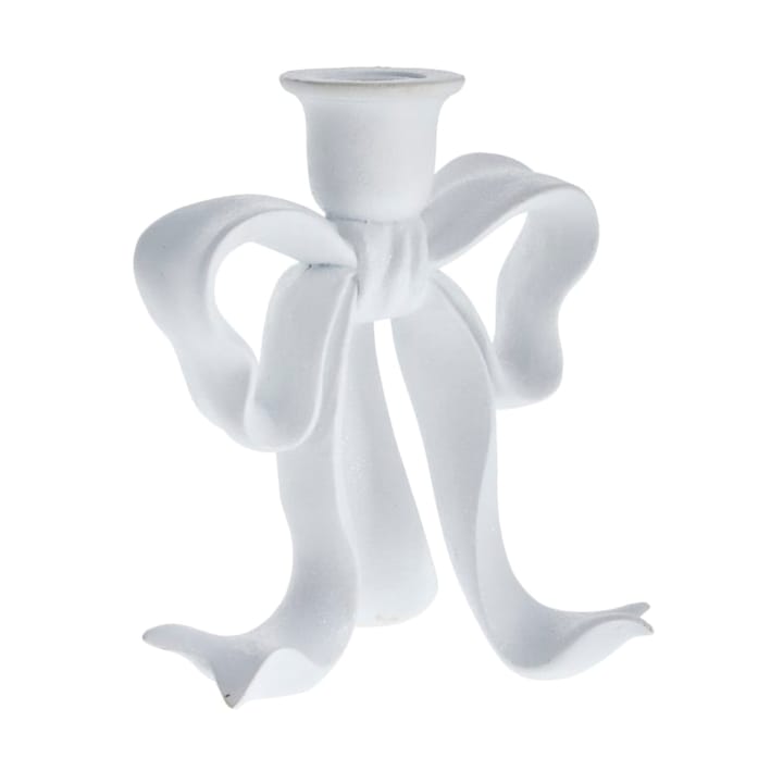 Serafina bow ljusstake 19,7 cm - Vit - Lene Bjerre