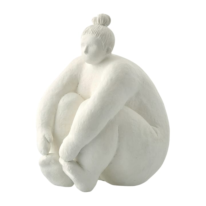 Serafina dekoration kvinna sittande 24 cm - White - Lene Bjerre