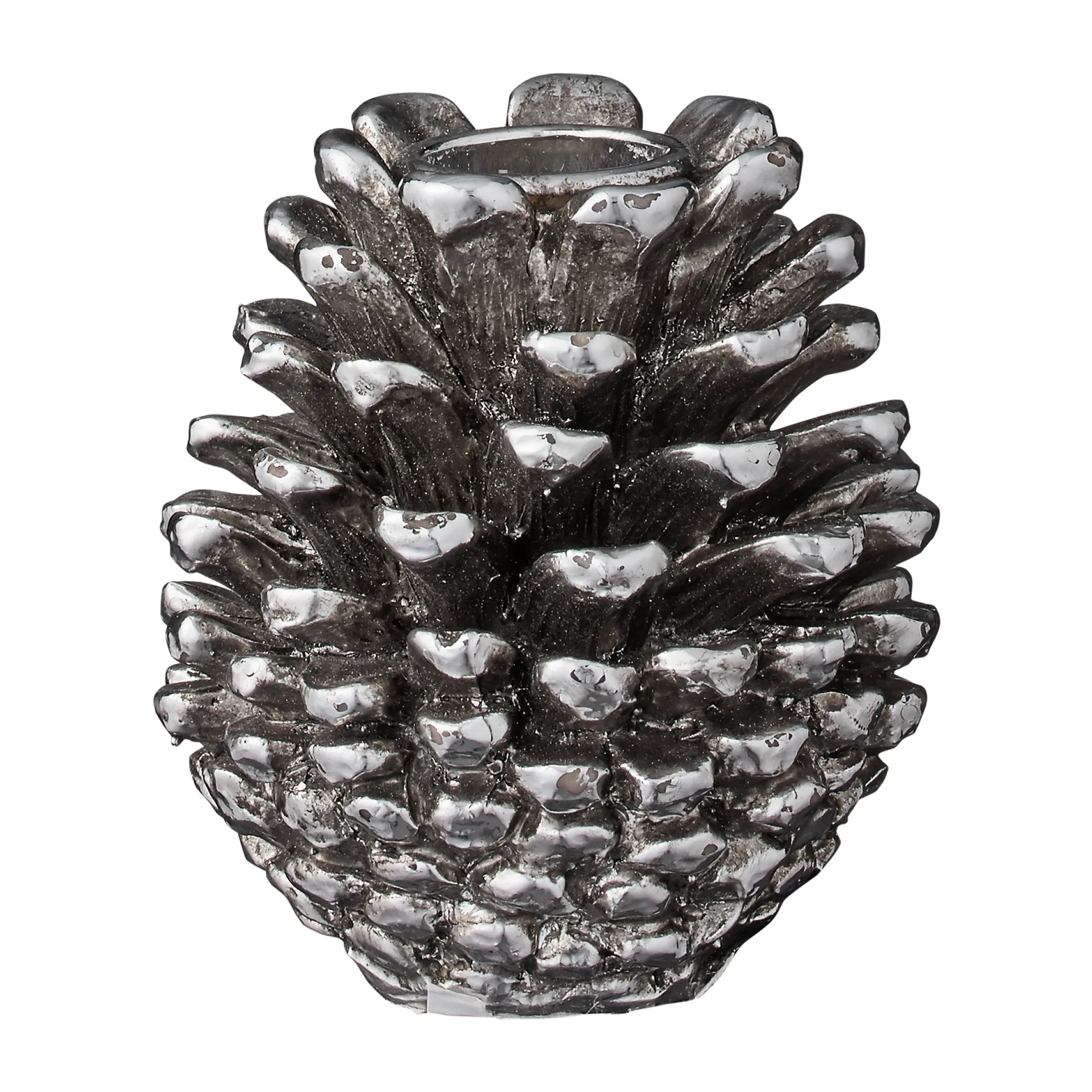 Serafina ljusstake 8 cm, antique silver Lene Bjerre