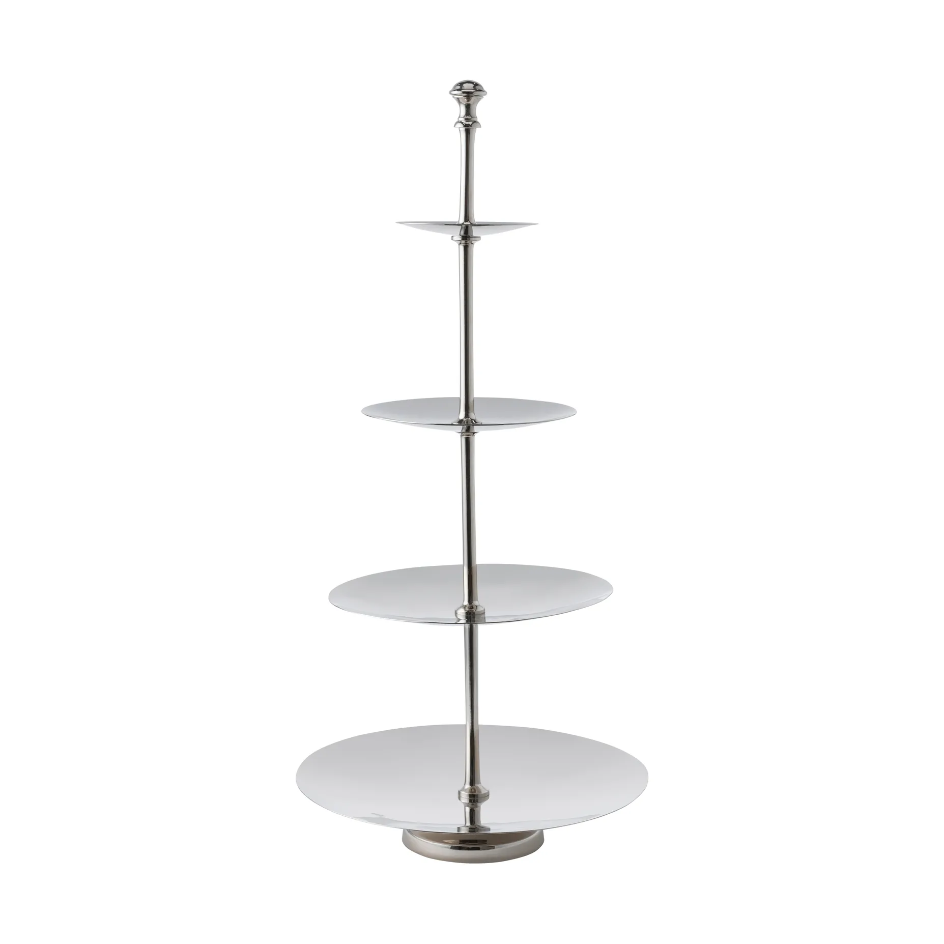 Sigrine våningsfat, Silverfärgad, 25x25xH53 cm Lene Bjerre