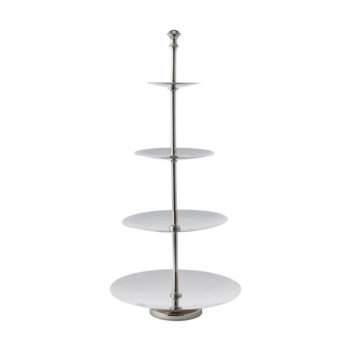 Sigrine våningsfat - Silverfärgad, 25x25xH53 cm - Lene Bjerre