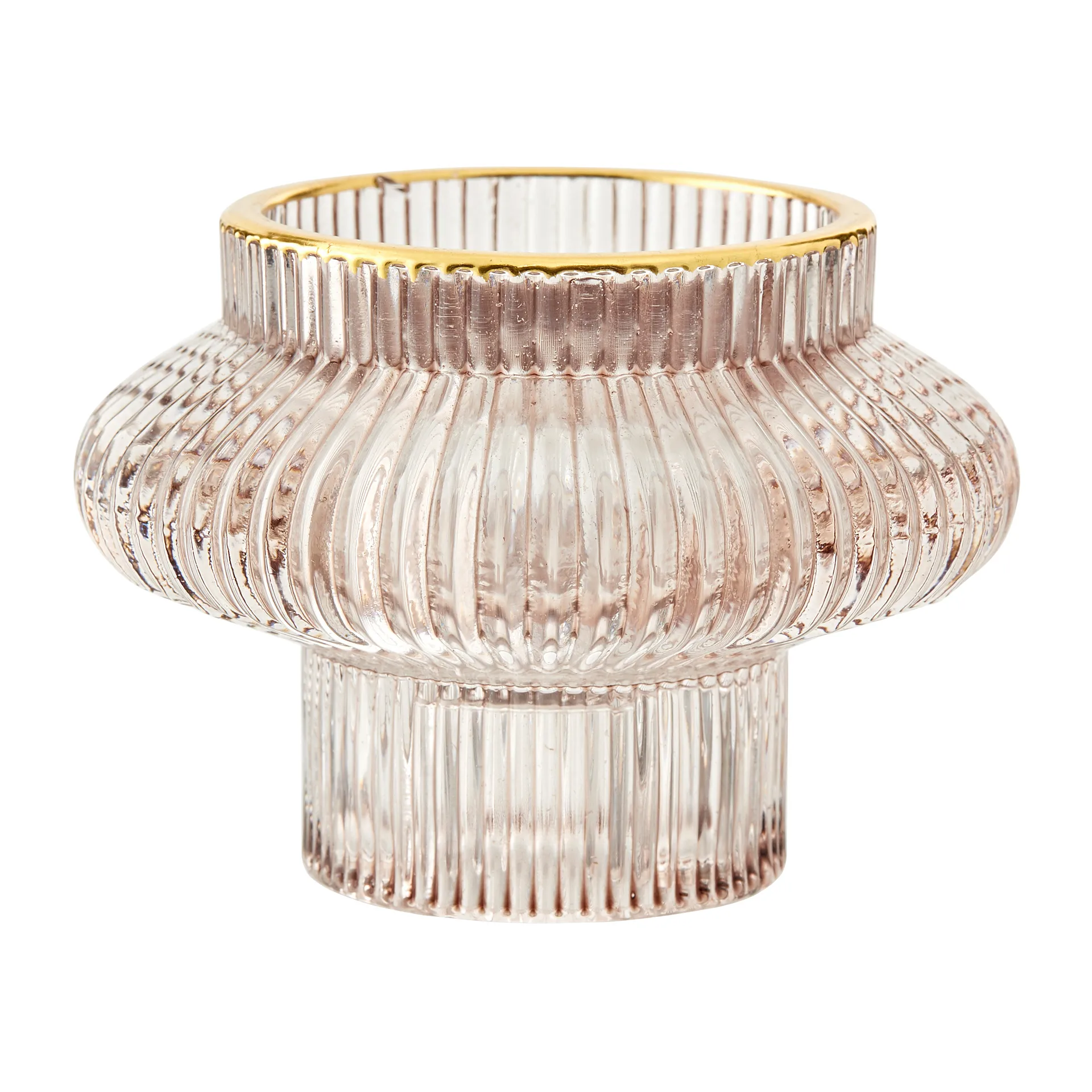 Sivia ljuslykta 6,5 cm, Bark-light gold Lene Bjerre