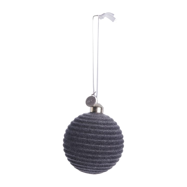 Velvitie julkula räfflor Ø8 cm, dark grey Lene Bjerre