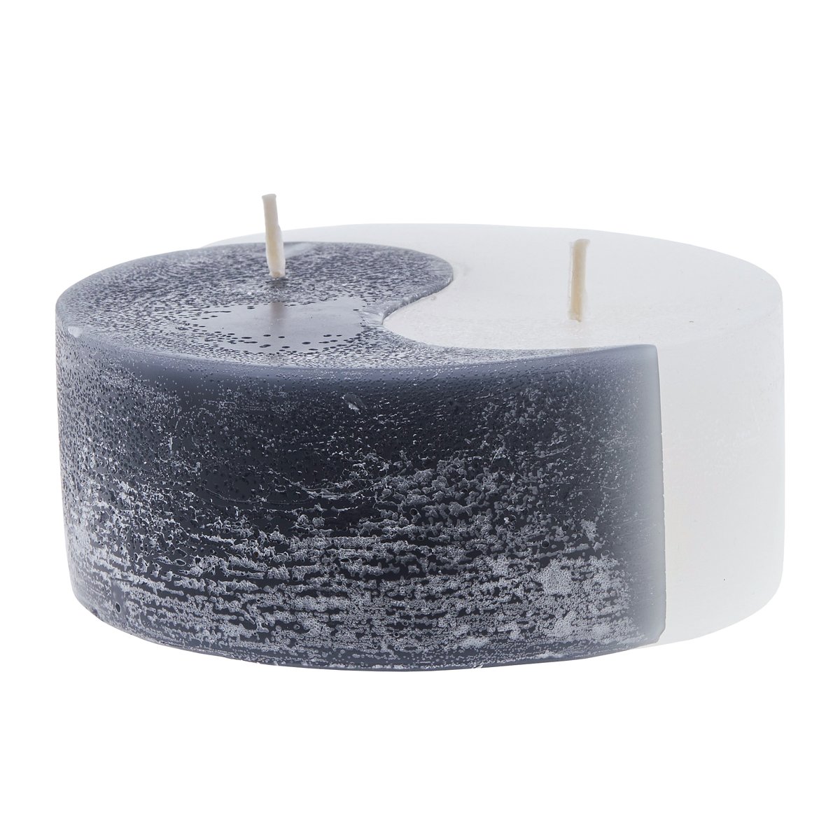Lene Bjerre YingYang blockljus 13 cm Black-white | Skandinavisk Design | Ljus | Svart