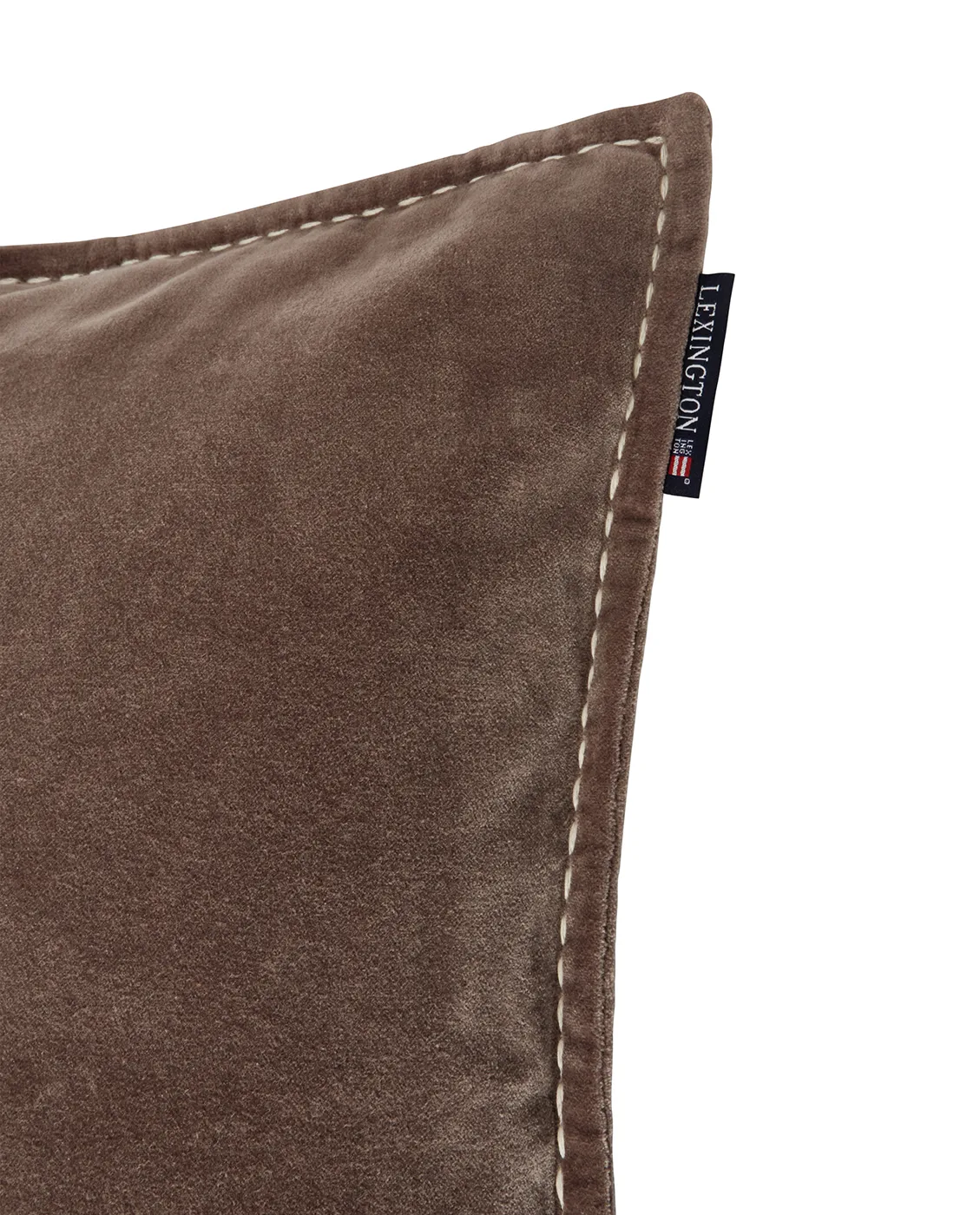 1993 Logo Velvet kuddfodral 50x50 cm, Brown Lexington