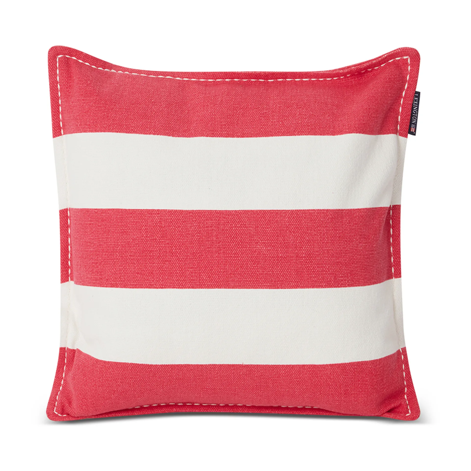 Block Stripe Printed kuddfodral 50x50 cm, Rosa-vit Lexington