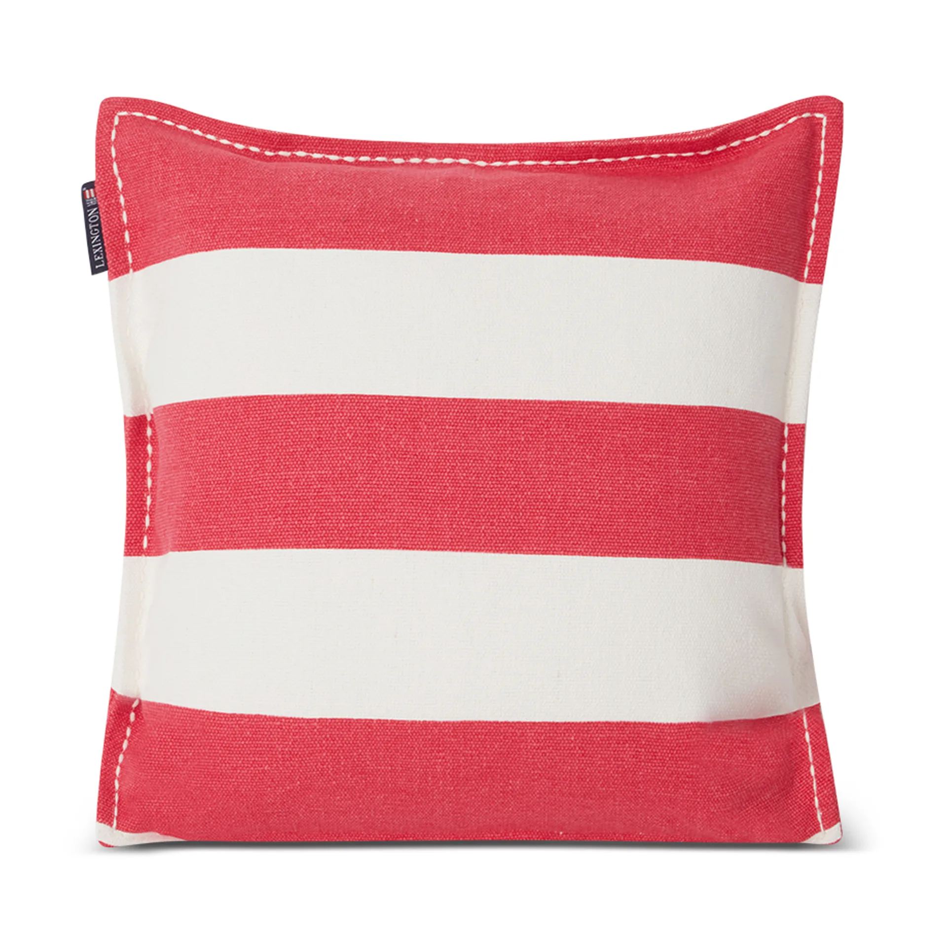 Block Stripe Printed kuddfodral 50x50 cm, Rosa-vit Lexington