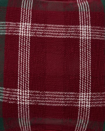 Checked återvunnen bomull kuddfodral 50x50 cm - Red-green-white - Lexington