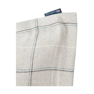 Checked Cotton Flannel örngott 50x60 cm - Light gray-dove - Lexington