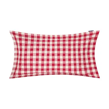 Checked Cotton Flannel örngott 50x90 cm - Red-light beige - Lexington