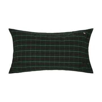 Checked cotton percale örngott - Green-navy, 50x90 cm - Lexington