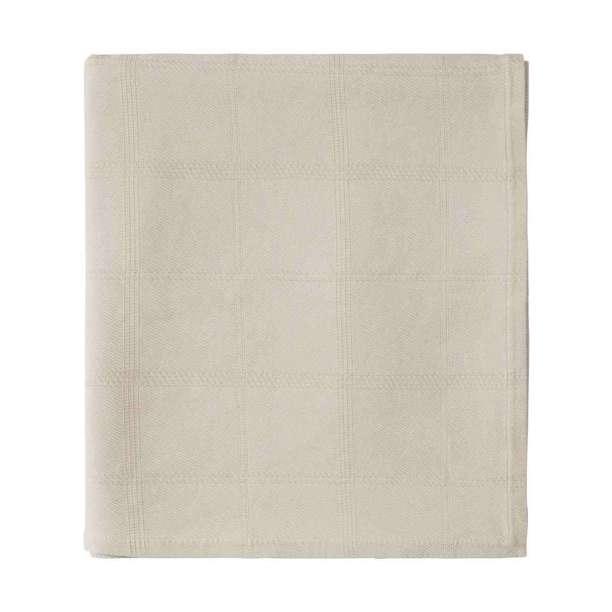 Checked Jacquard överkast 160x240 cm, Light beige Lexington