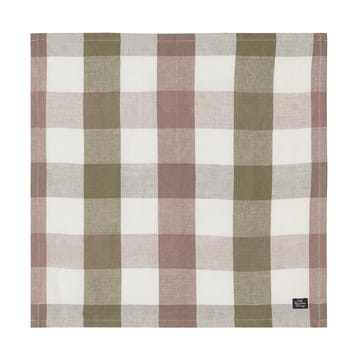 Checked Linen/Cotton tygservett 50x50 cm - Olive - Lexington