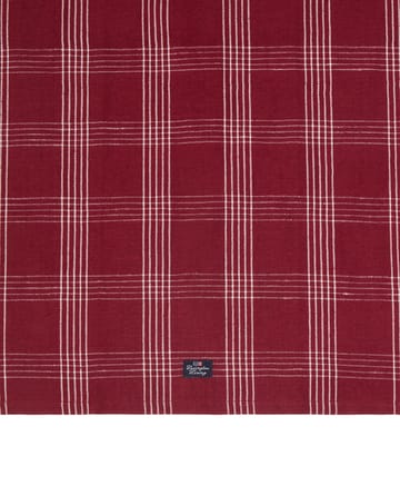 Checked linne/bomull kökshandduk 50x70 cm - Red-white - Lexington