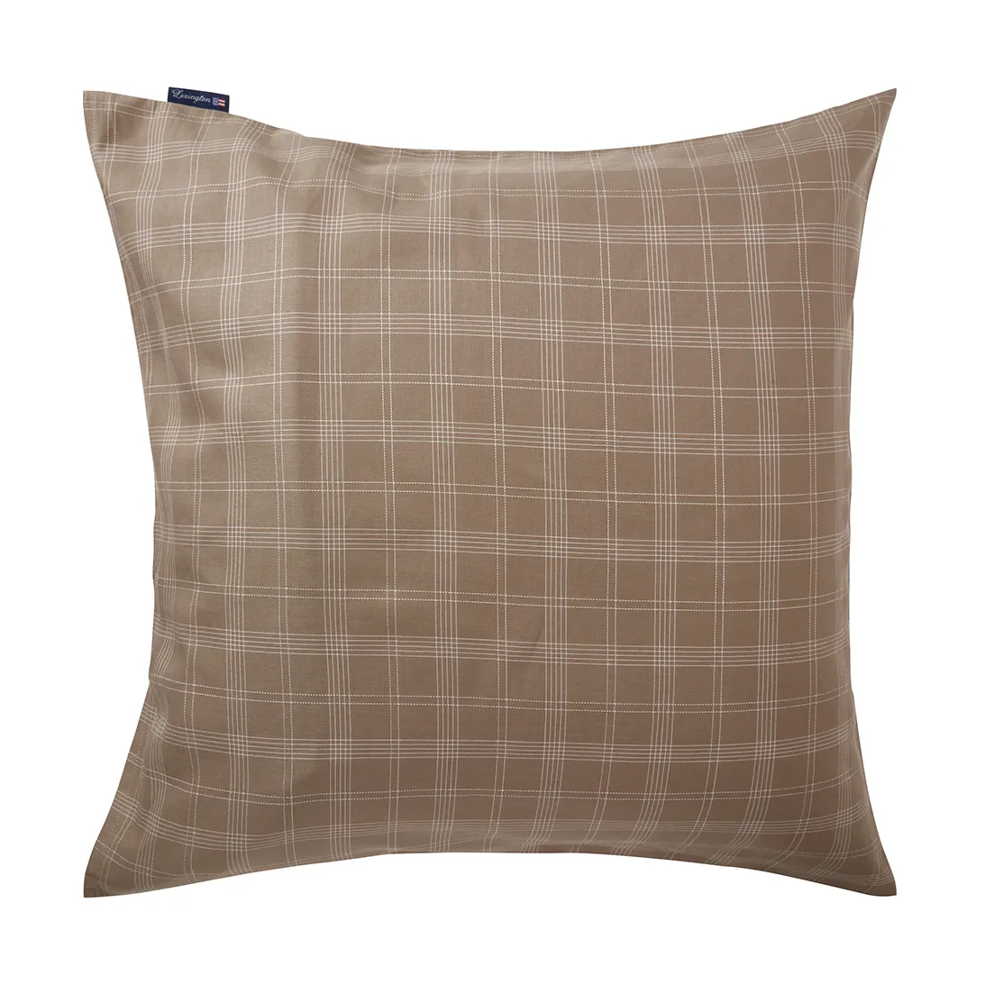 Checked Pin Point Oxford örngott 65x65 cm, Brown Lexington