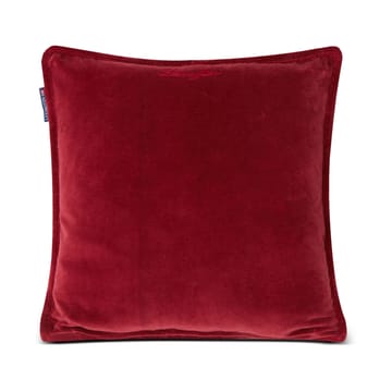Checked quiltad linne/bomull kuddfodral 50x50 cm - Green-red-beige - Lexington