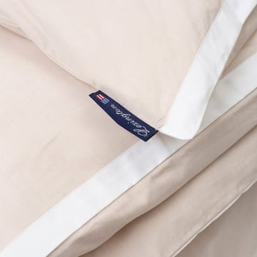 Contrast Cotton Chambray påslakan 150x210 cm - Beige-vit - Lexington