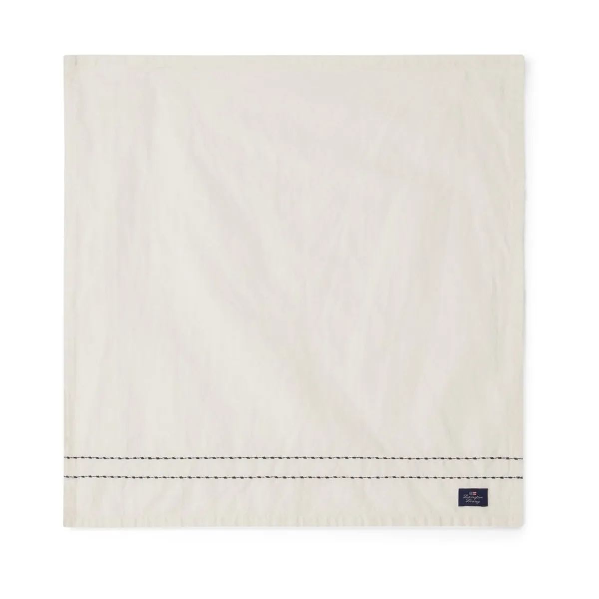 Lexington Cotton Linen tygservett stitches 50x50 cm Off-white