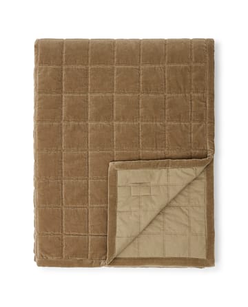 Cotton Velvet quilted överkast 240x260 cm - Walnut - Lexington