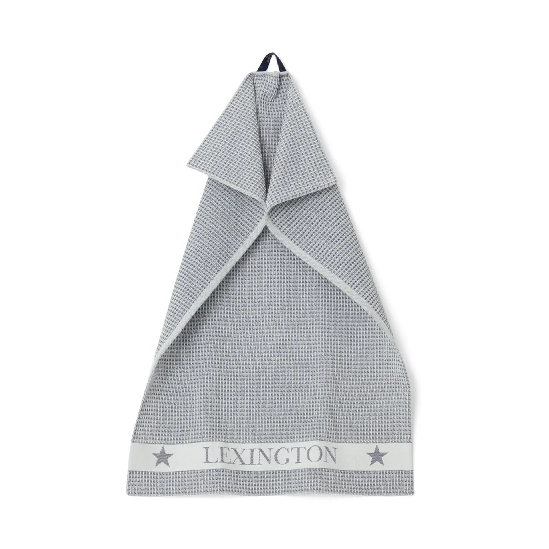Cotton Waffle kökshandduk 45x70 cm, Dark gray-white Lexington